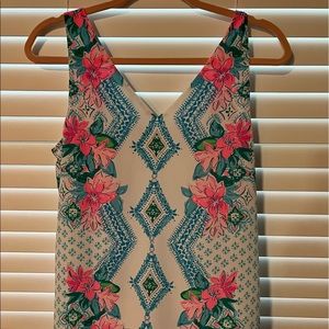White and Pink Lilly Pulitzer tank - S